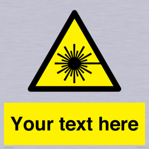 Custom Laser Hazard Sign